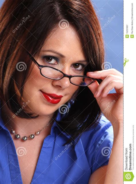Wearing Glasses Stock Image Image Of Businessperson