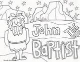 Baptist John Coloring Pages Bible Jesus Printables Activity Vbs Doodles Elizabeth Choose Board sketch template