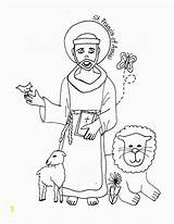 Francis Assisi Saints sketch template