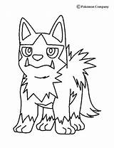Poochyena Coloring Pages Pokemon Getcolorings sketch template