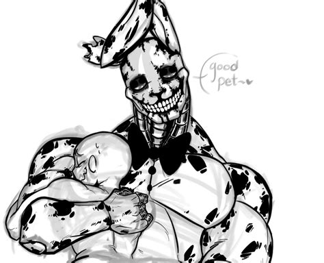 Rule 34 Animatronic Big Pecs Black And White Bowtie Dialogue Erect