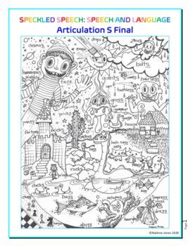 speech therapy articulation  final coloring page phonics cool