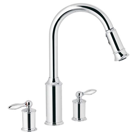 moen aberdeen chrome  handle pull  kitchen faucet  lowescom