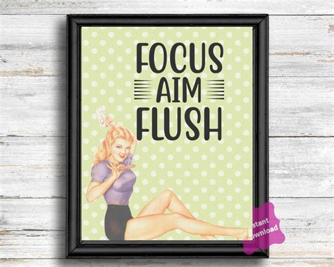 set of 5 sassy sexy vintage pin up girl bathroom quotes etsy