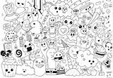 Doodle Kawaii Coloring Pages Coloring4free Related Posts Cute sketch template