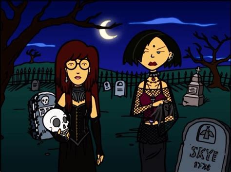 goth girls in cartoons extra shadows