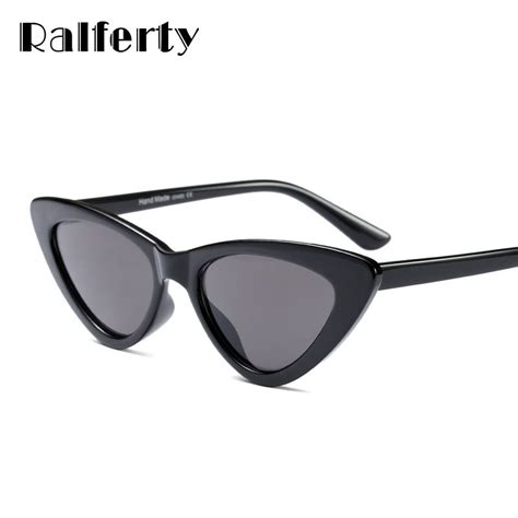 ralferty small cat eye sunglasses women triangle cateye frame sun