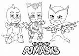 Pj Masks Coloring Pages Kids Children Color Printable Sheets Disney Print Justcolor Book Template Characters Pdf Coloringfolder sketch template