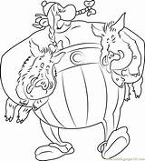 Obelix Pigs sketch template
