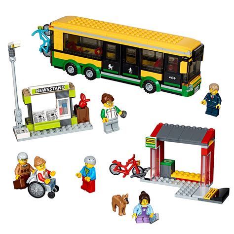 lego city town bus station  building kit  piece buy   united arab emirates