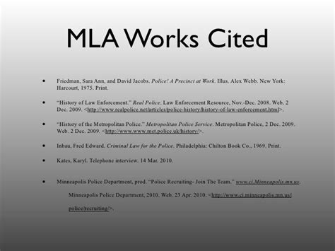 mla works cited part