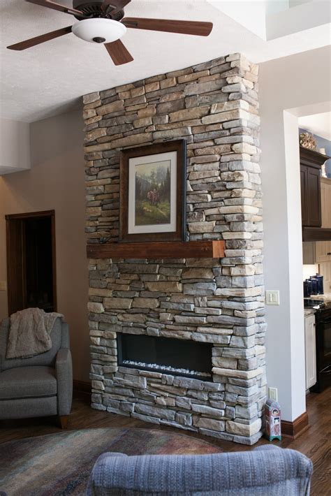 custom stacked stone fireplace pinnacle homes