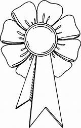 Coloring Award Ribbon Outline Oscar Trophy Drawing Pages Getdrawings Printable Color Getcolorings sketch template