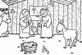 Nativity Coloring Pages Printable Kids Scene Christmas Manger Jesus Bestcoloringpagesforkids Sheet Book sketch template