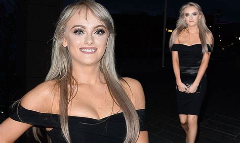 Katie Mcglynn Stuns In Little Black Dress In Liverpool Daily Mail Online