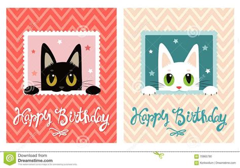 printable cat card template cards design templates
