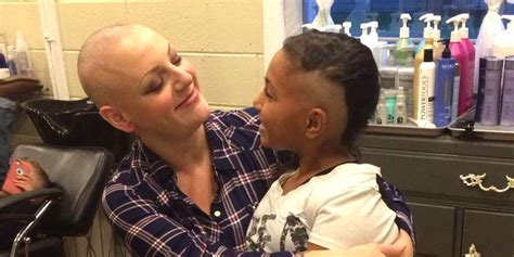9 Year Old Daughter Shaves Her Head To Support Mom During Cancer Battle