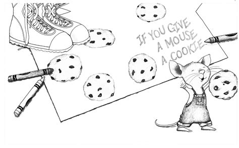 give  mouse  cookie coloring page coloring pages