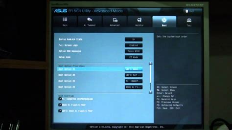 asus pp deluxe efi bios advanced mode boot youtube