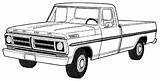 Ford Truck Coloring Pages Pickup Old Trucks Classic F150 Chevy Pick 4x4 Printable Lifted Diesel Choose Board Ups Duty Red sketch template