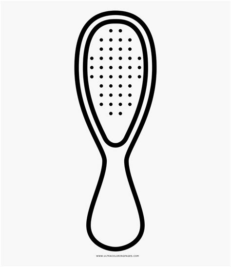 hair brush coloring page  transparent clipart clipartkey