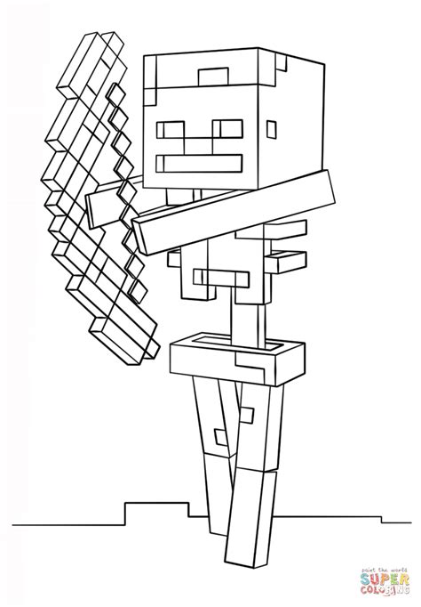 minecraft wither coloring pages sketch coloring page
