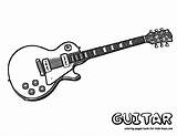 Guitar Coloring Pages Kids Rock Guitars Electric Colouring Yescoloring Roll Print Music Printable Sheet Guitarra Musical Cool Guitarras Bass Instruments sketch template