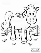 Coloring Horse Pages Farm Cute Printable Kids Animal Colouring Horses Color Animals Baby Easy Choose Right Drawings Printablecuttablecreatables Creatables Print sketch template