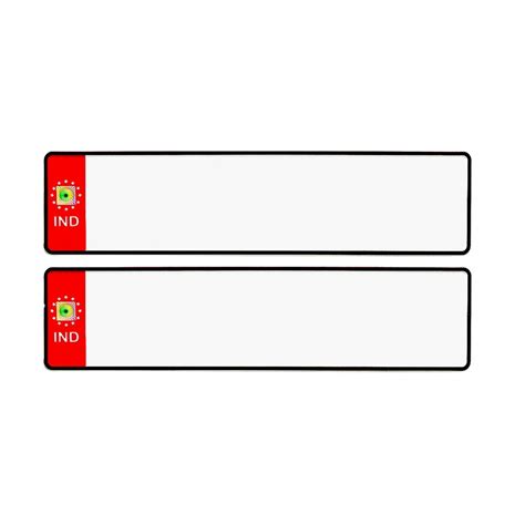 license plate aluminium red ind mini blank number plates size custom
