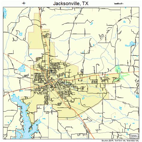 jacksonville texas street map