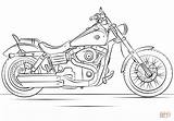Chopper Harley Davidson sketch template