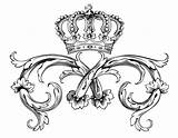 Coloring King Crowns Popular sketch template