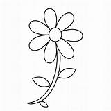 Daisy Outline Drawing Flower Simple Drawings Draw Paintingvalley Clipartmag sketch template