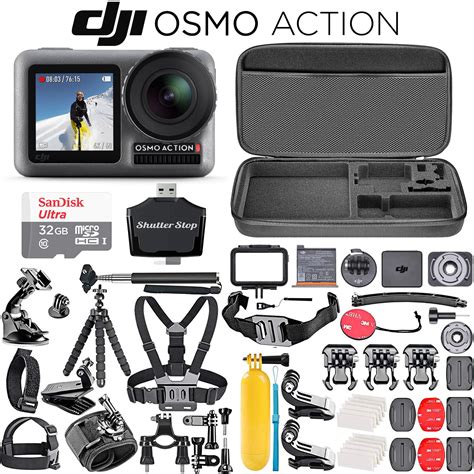 dji osmo action cam  hdr waterproof camera sandisk ultra gb memory card carrying case