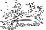 Ariel Christmas Rowing Princesses Sheets Xcolorings Coloringhome sketch template