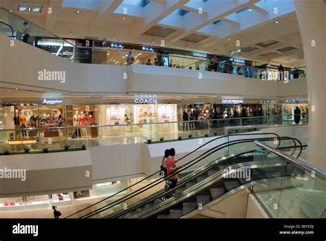 hong kong shopping mall  res stock photography  images alamy