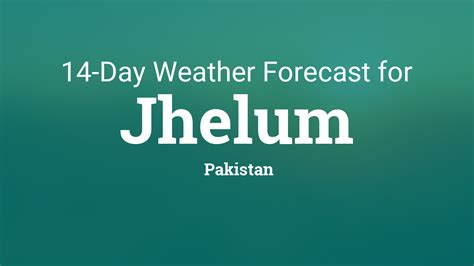 jhelum pakistan  day weather forecast