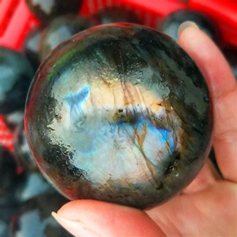 natural labradorite quartz crystal sphere ball healingnatural stone