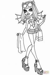 Coloring Rochelle Goyle Pages Splash Make Monster High Printable sketch template