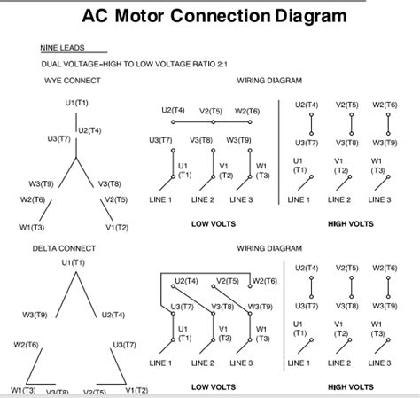high voltage  voltage motor wiring diagram wiring diagram
