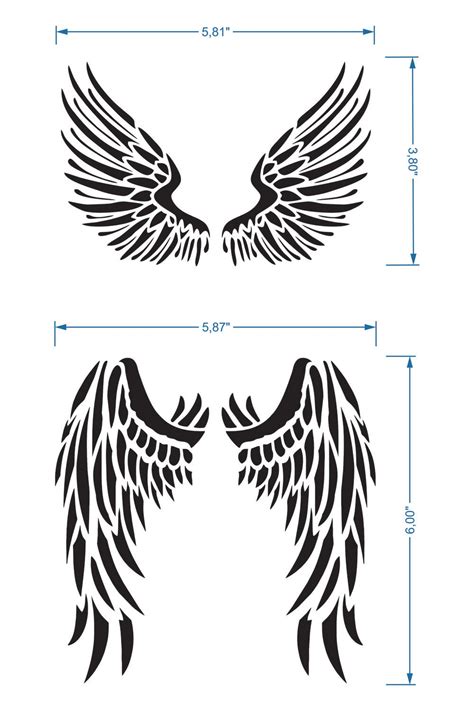 printable angel wings stencil printable word searches