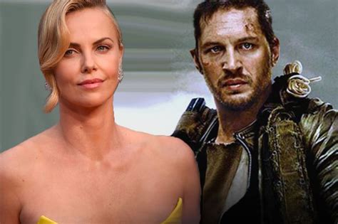 charlize theron throws shade at mad max co star tom hardy