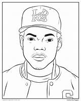 Coloring Rapper Pages Rappers Rap Drake Book Gangsta Chance Bun Hat Printable Drawing Print Mallard Cool Color Colouring Tumblr Activity sketch template