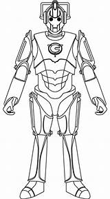 Cyberman Cybermen Thedoctorwhosite sketch template