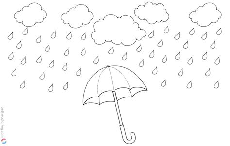 raindrop coloring pages rainy water drops  printable coloring pages