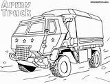 Truck Coloring Pages Army Vehicle Colorings Coloringway sketch template