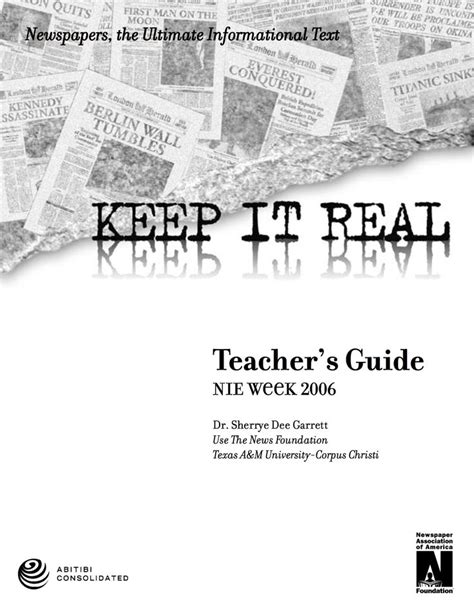 teachers guide   newspapers   classroom teacher guides