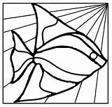 Mosaic Patterns Fish Glass Stained Clipart Templates Pattern Coloring Printable Duck Pages Template Designs Drawing Clip Cliparts Mosaics Stepping Easy sketch template