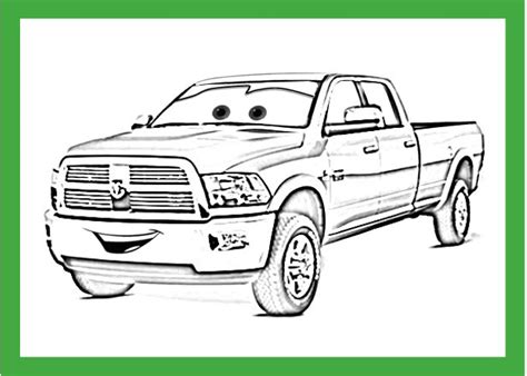 dodge ram  coloring pages