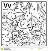 Bat Alphabet Colorless Vampire Letter Coloring Book Preview sketch template
